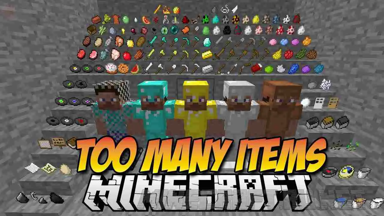 how to the too many items mod
